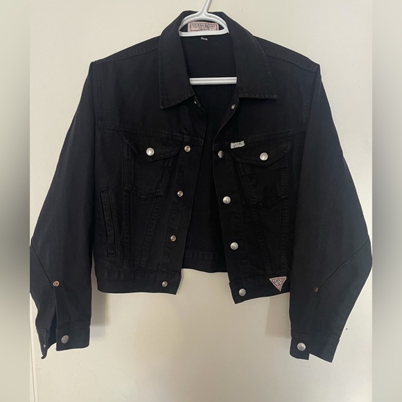 Guess Jackets & Blazers - Vintage black denim guess jacket